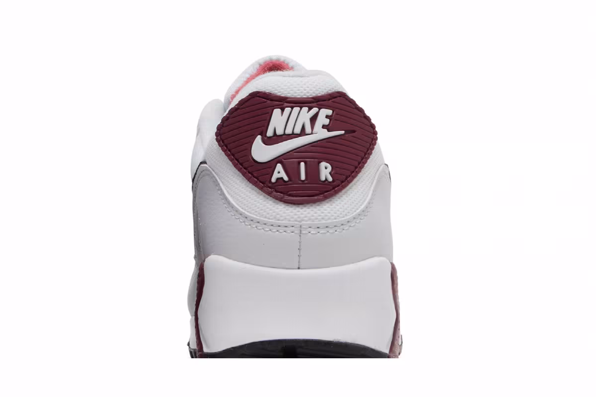 Nike Women's Air Max 90 White Dark Beetroot, view 8