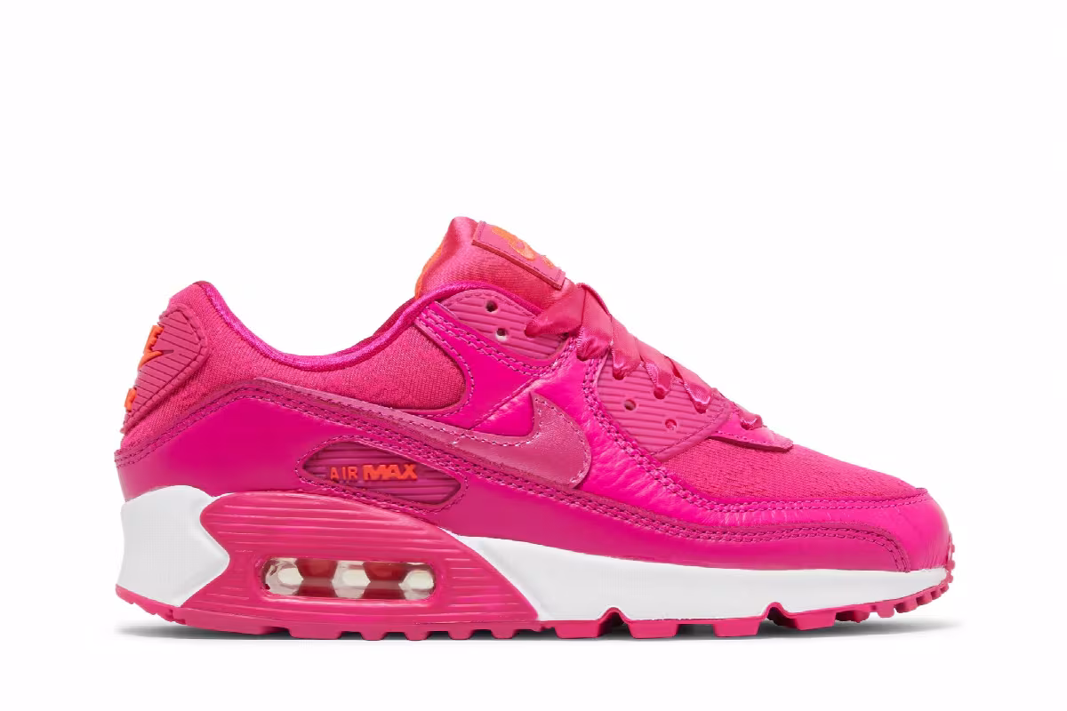 Nike Women's Air Max 90 Fuschia, view 2