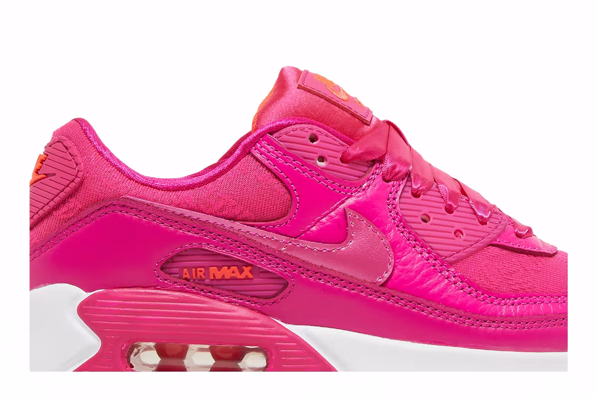 Nike Women's Air Max 90 Fuschia, view 3