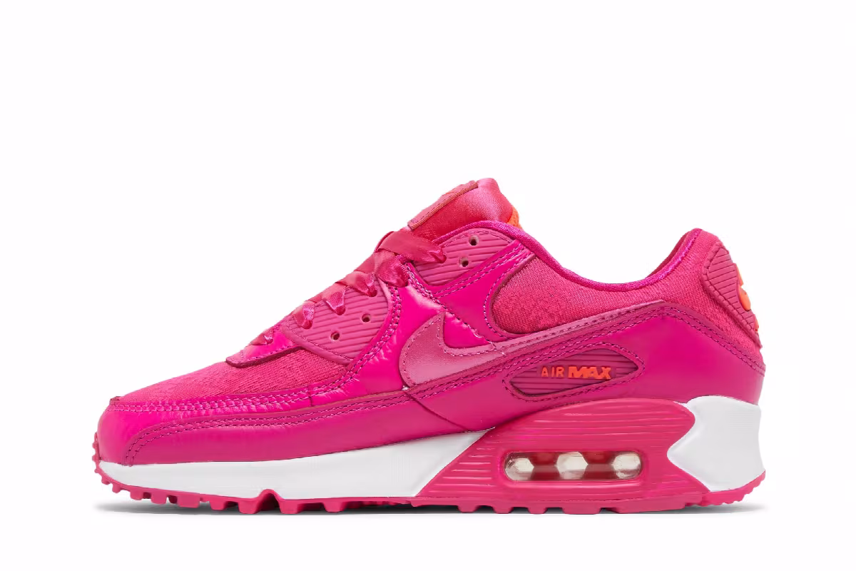 Nike Women's Air Max 90 Fuschia, view 4