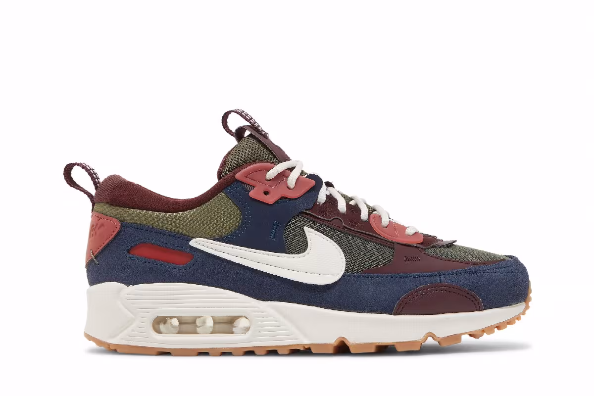 Nike Women's Air Max 90 Futura Medium Olive Navy, view 2