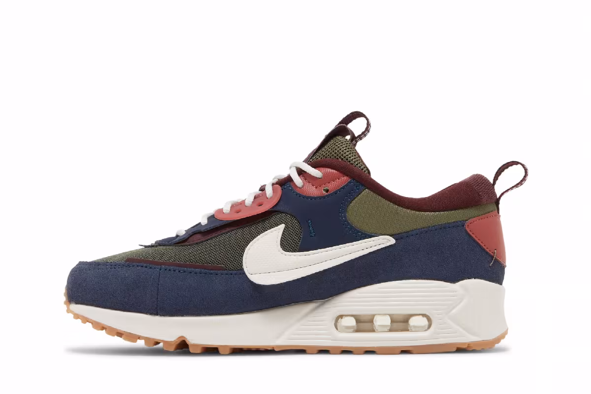 Nike Women's Air Max 90 Futura Medium Olive Navy, view 4