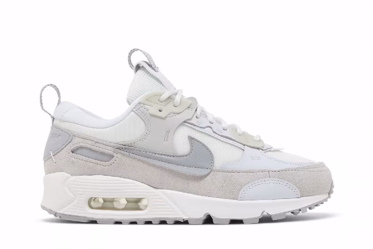Nike Women's Air Max 90 Futura White Pure Platinum, view 2