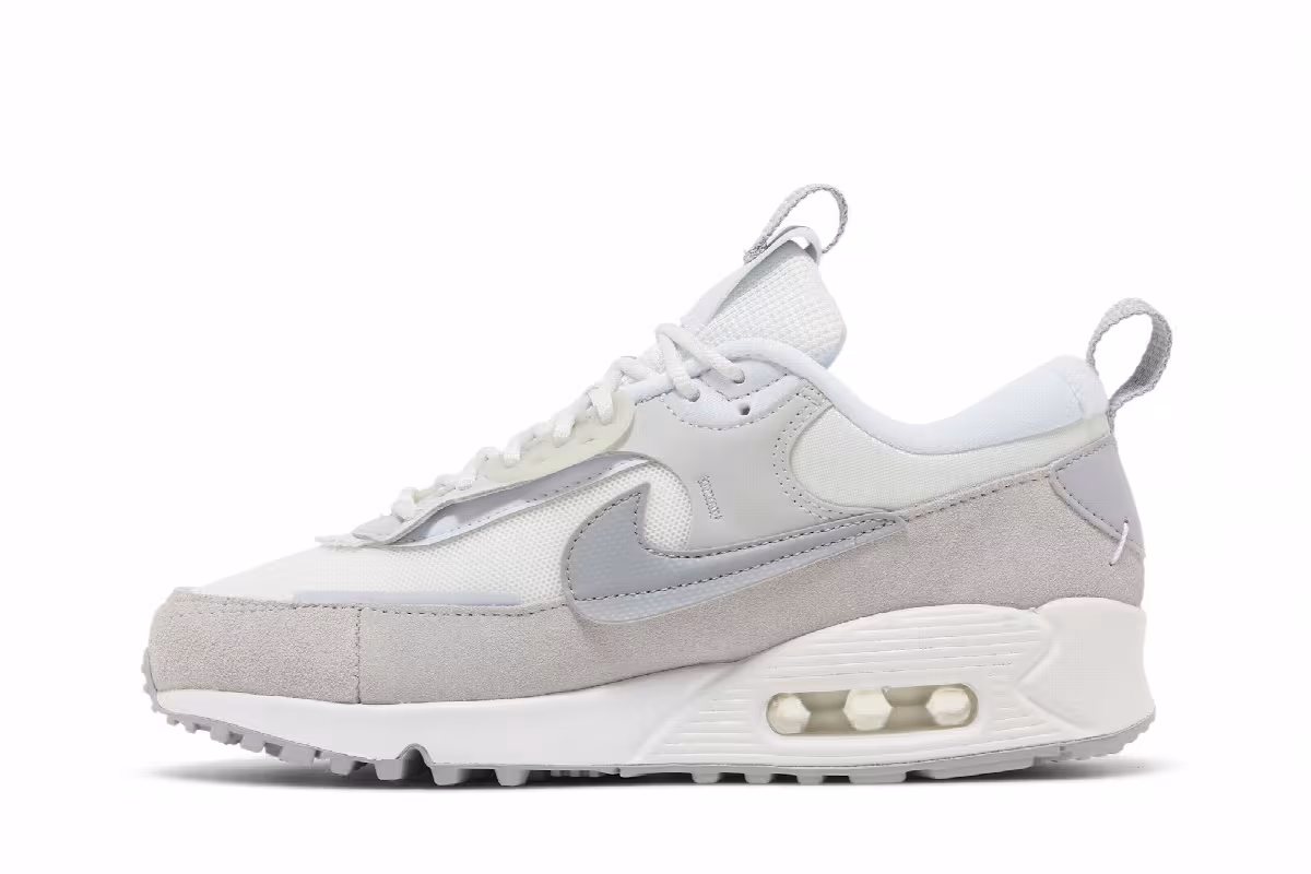 Nike Women's Air Max 90 Futura White Pure Platinum, view 4