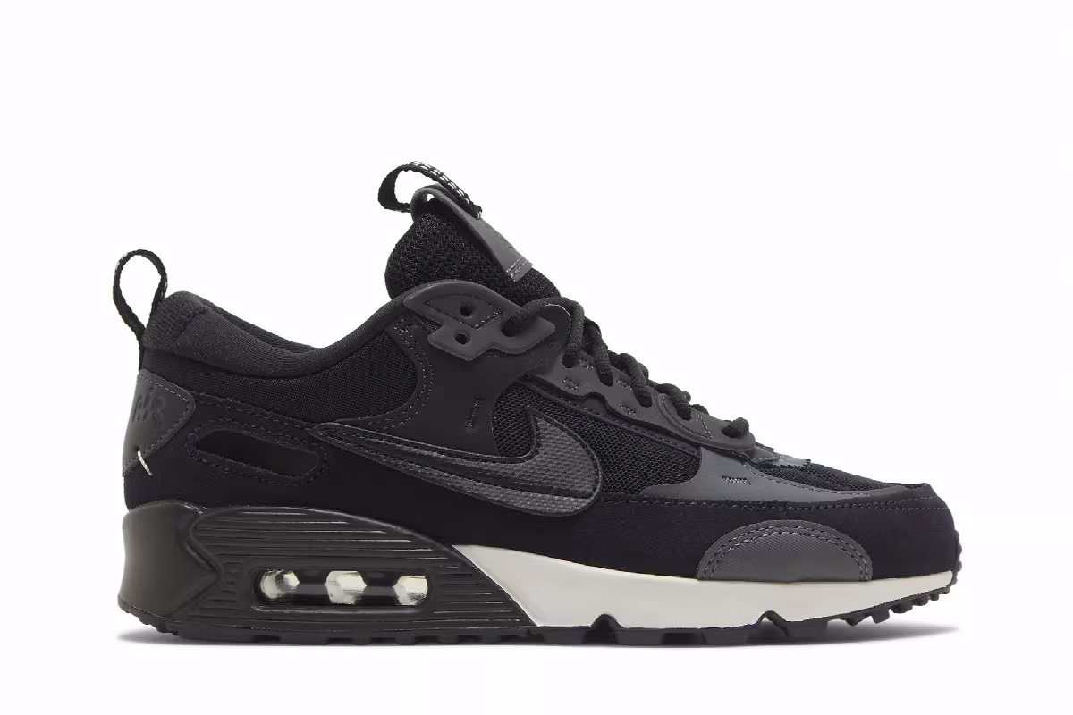 Nike Women's Air Max 90 Futura Black Iron Grey, view 2