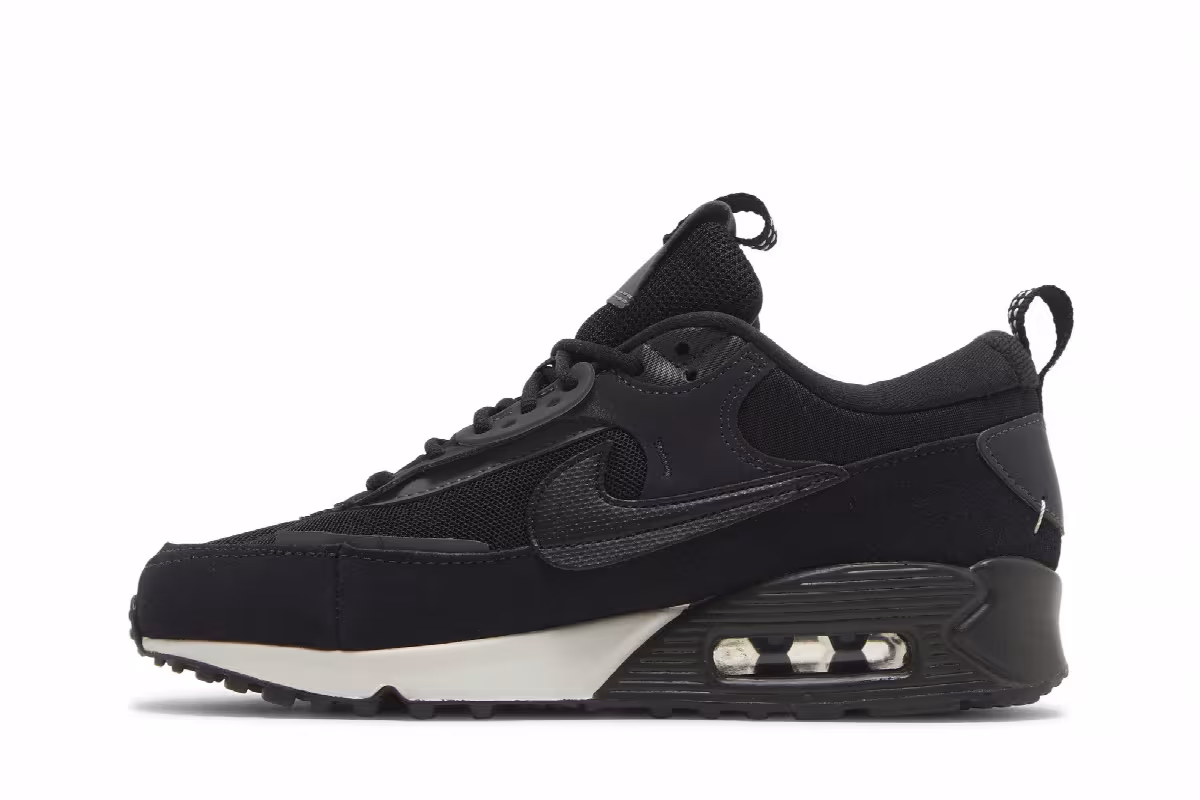 Nike Women's Air Max 90 Futura Black Iron Grey, view 4