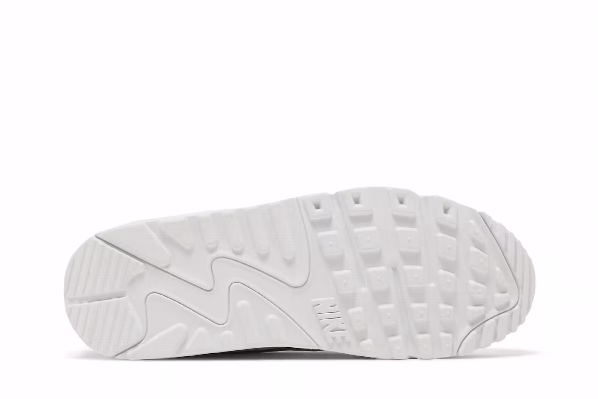 Nike Women's Air Max 90 Futura White Metallic Silver, view 5