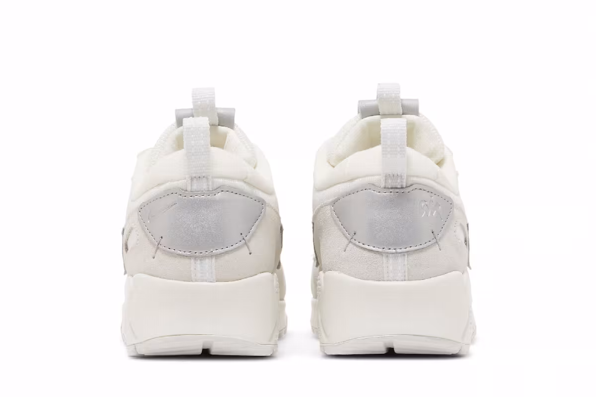 Nike Women's Air Max 90 Futura White Metallic Silver, view 7