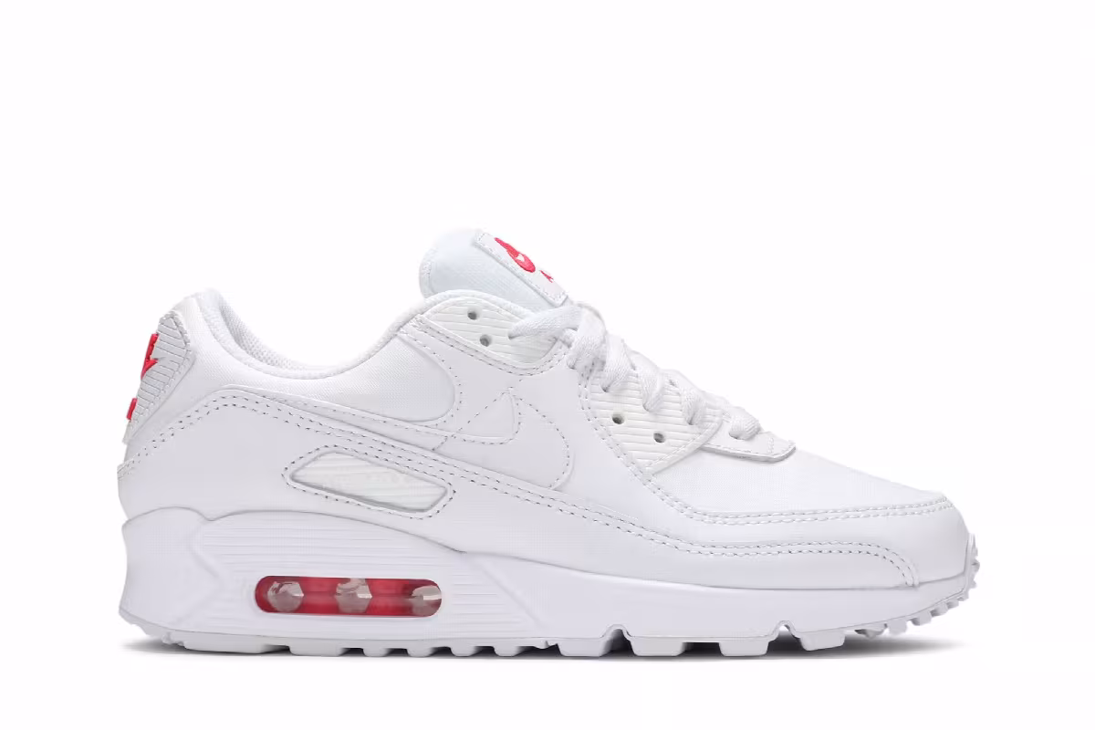 Nike Women's Air Max 90 Sail Red, view 2