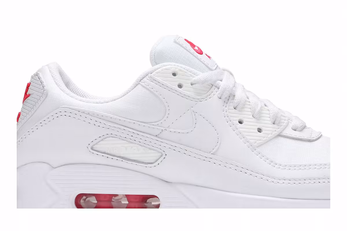 Nike Women's Air Max 90 Sail Red, view 3