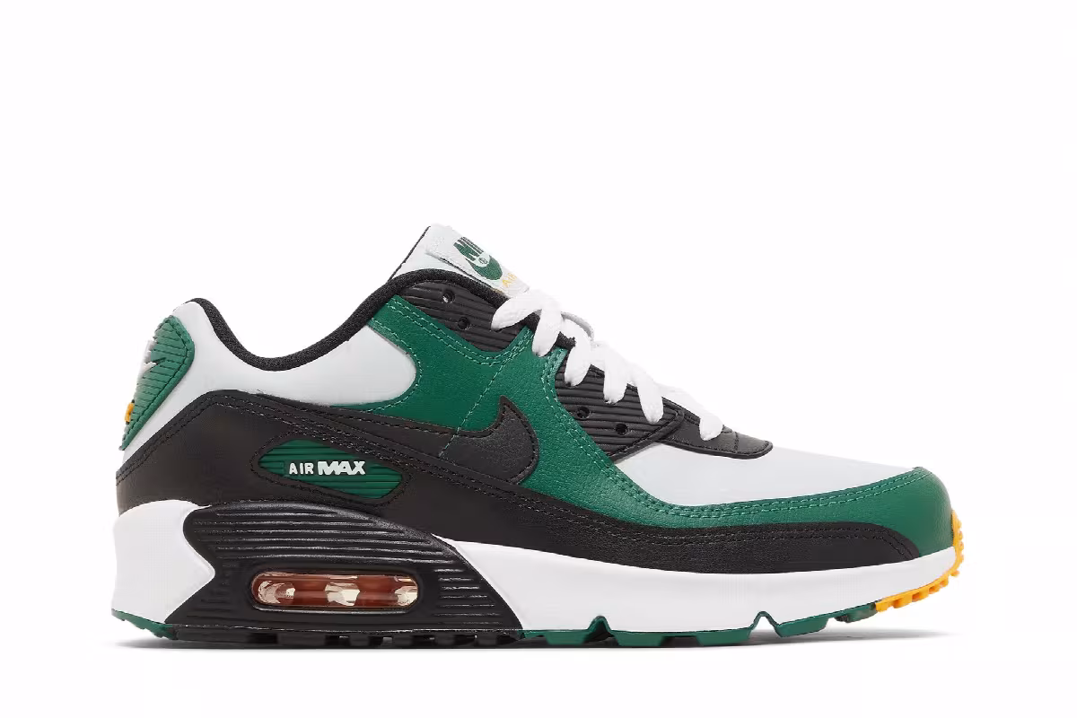 Nike Air Max 90 Leather GS Gorge Green, view 2
