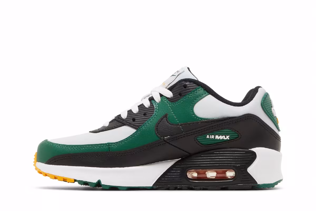 Nike Air Max 90 Leather GS Gorge Green, view 4