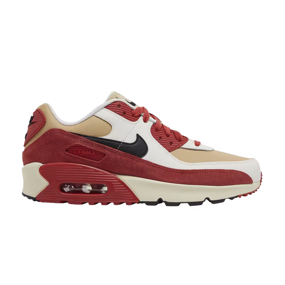 Nike Air Max 90 Leather GS Sesame Red Clay