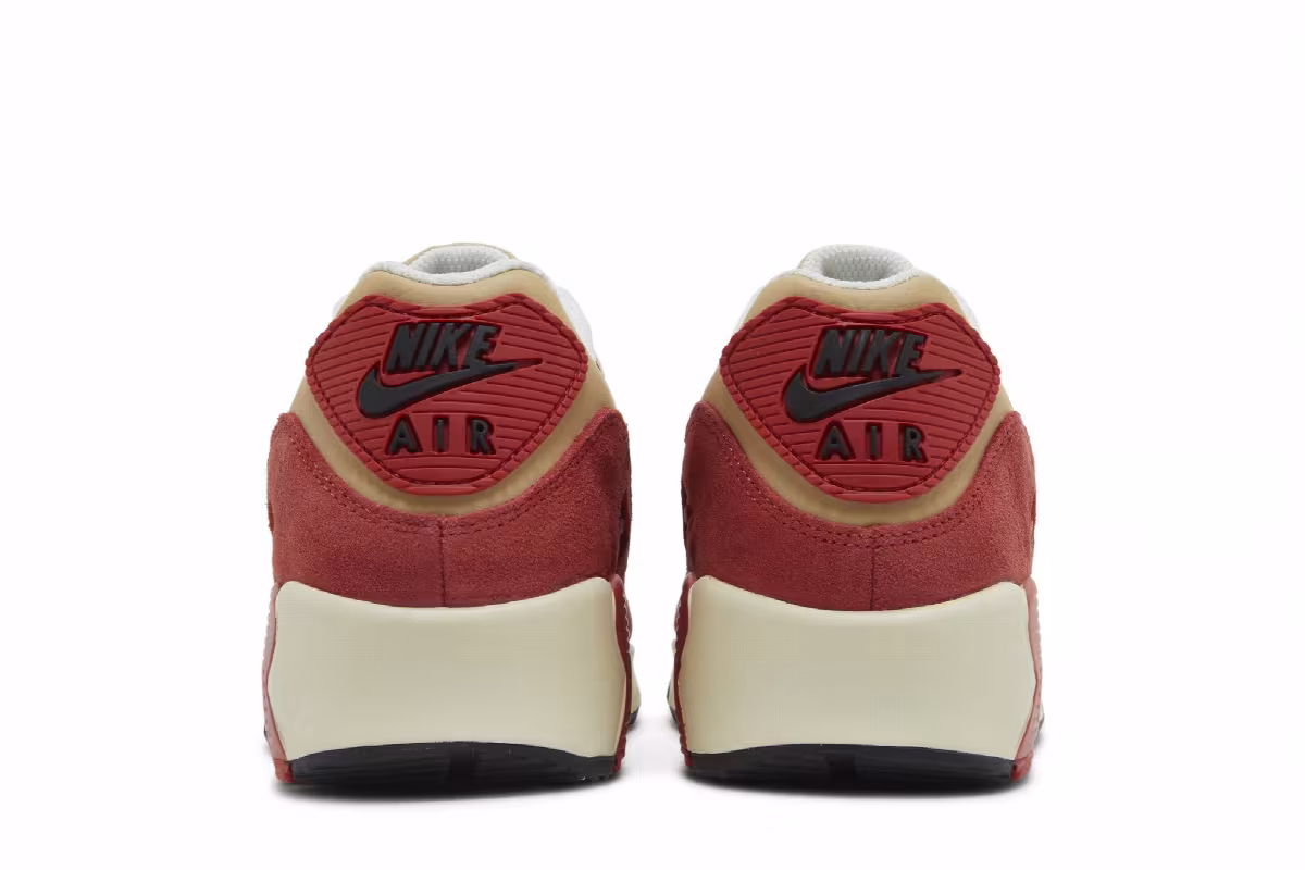 Nike Air Max 90 Leather GS Sesame Red Clay, view 7