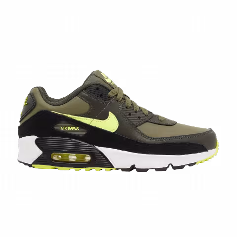 Nike Air Max 90 Leather GS 'Medium Olive Volt'