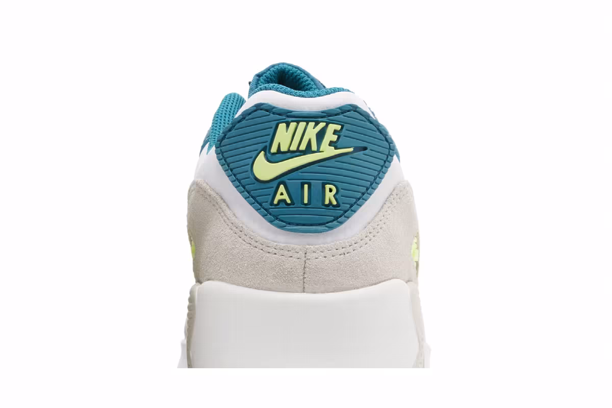Nike Air Max 90 Leather GS Bright Spruce Barely Volt, view 8