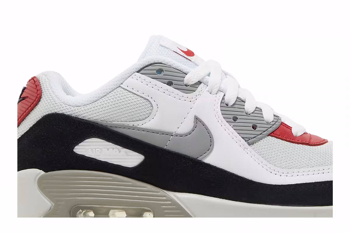 Nike Air Max 90 Leather GS Photon Dust Grey, view 3