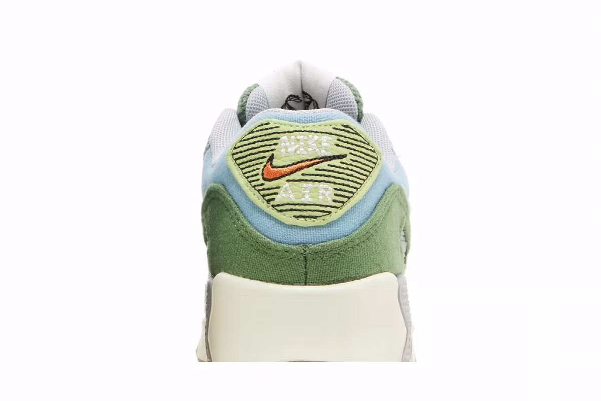 Nike Air Max 90 SE GS Sun Club - Worn Blue Treeline, view 8