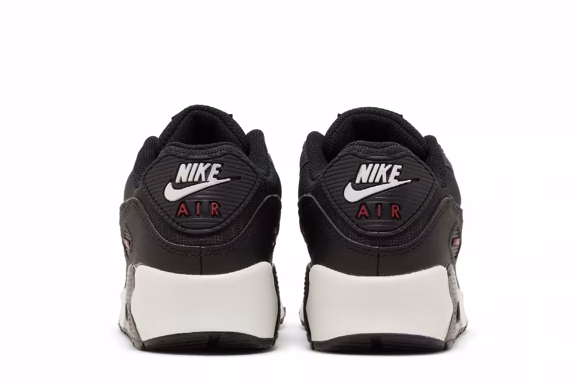 Nike Air Max 90 Leather GS Anthracite Team Red, view 7