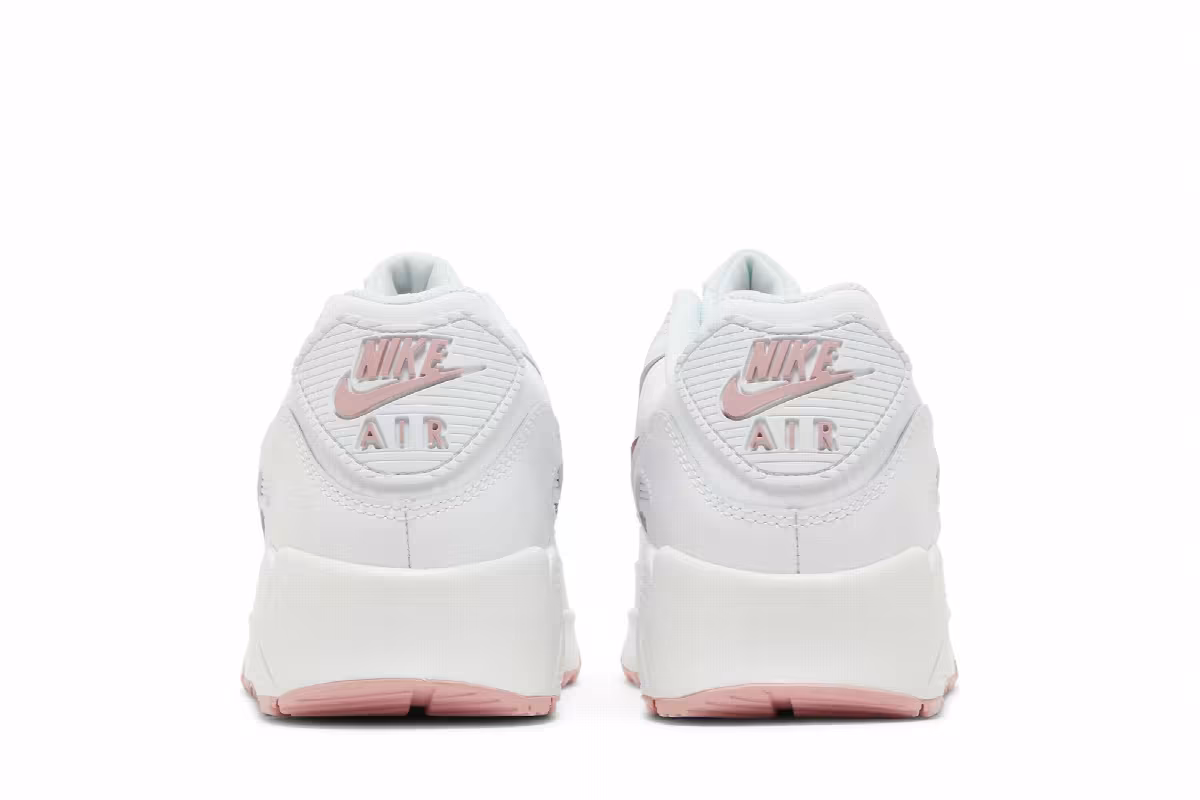 Nike Air Max 90 Leather GS White Pink Glaze, view 7