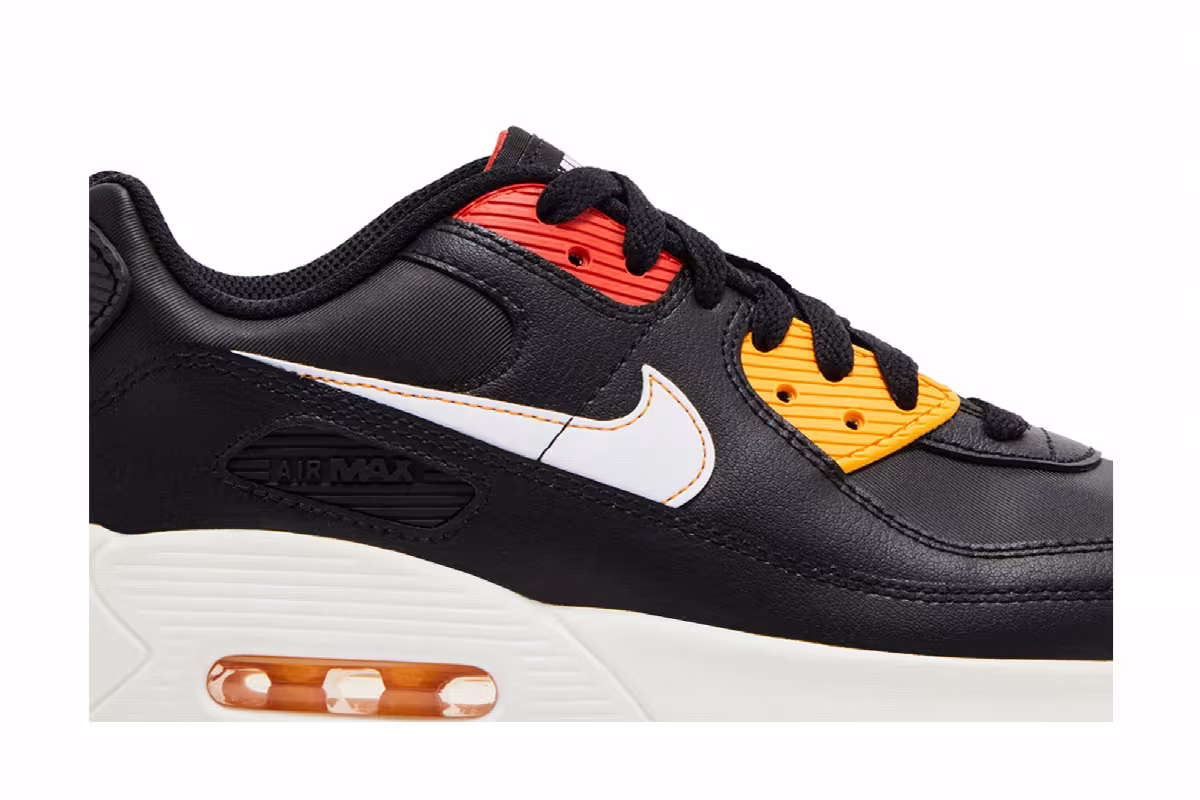 Nike Air Max 90 Leather GS Black Cosmic Clay, view 3