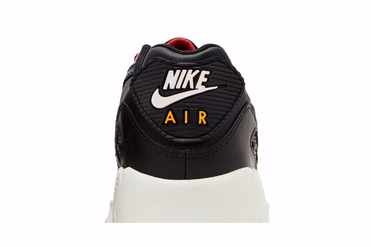 Nike Air Max 90 Leather GS Black Cosmic Clay, view 8