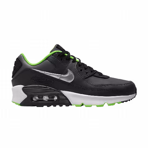 Nike Air Max 90 Leather GS 'Black Dark Smoke Grey'