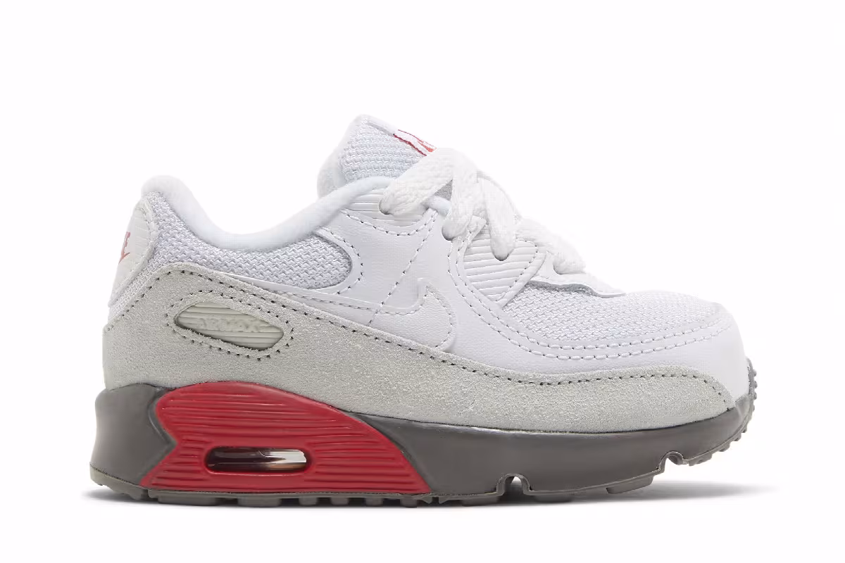 Nike Air Max 90 TD White Flat Pewter, view 2