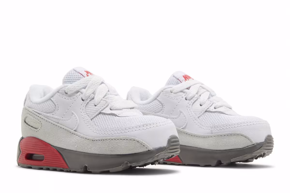 Nike Air Max 90 TD White Flat Pewter, view 9