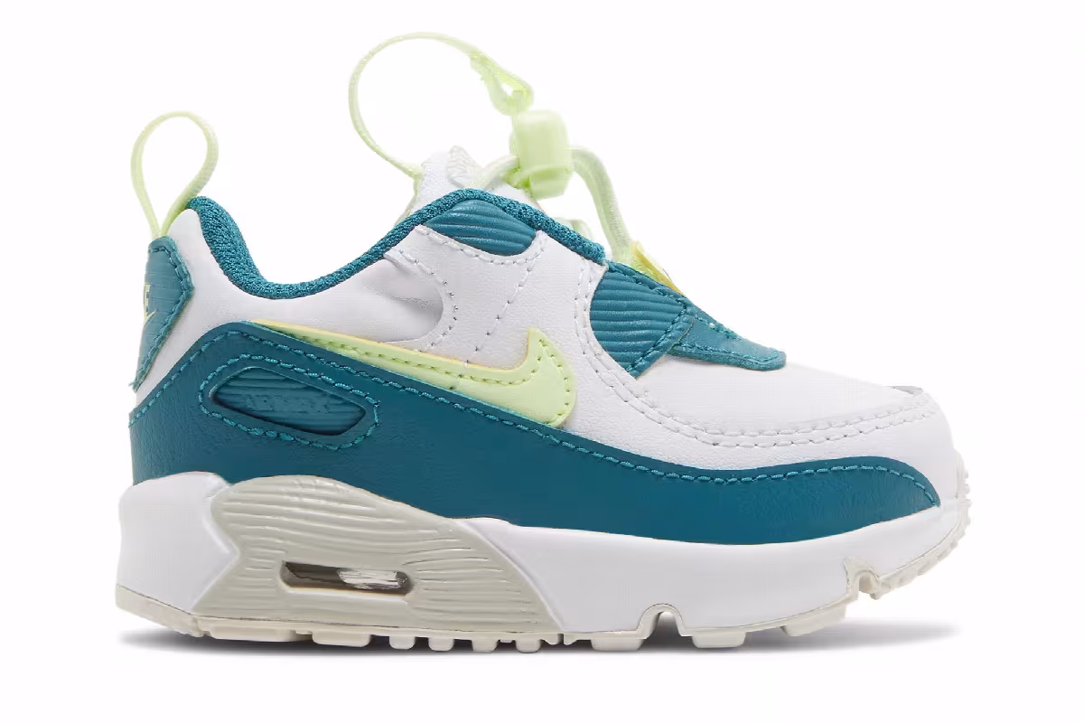 Nike Air Max 90 Toggle TD White Bright Spruce, view 2