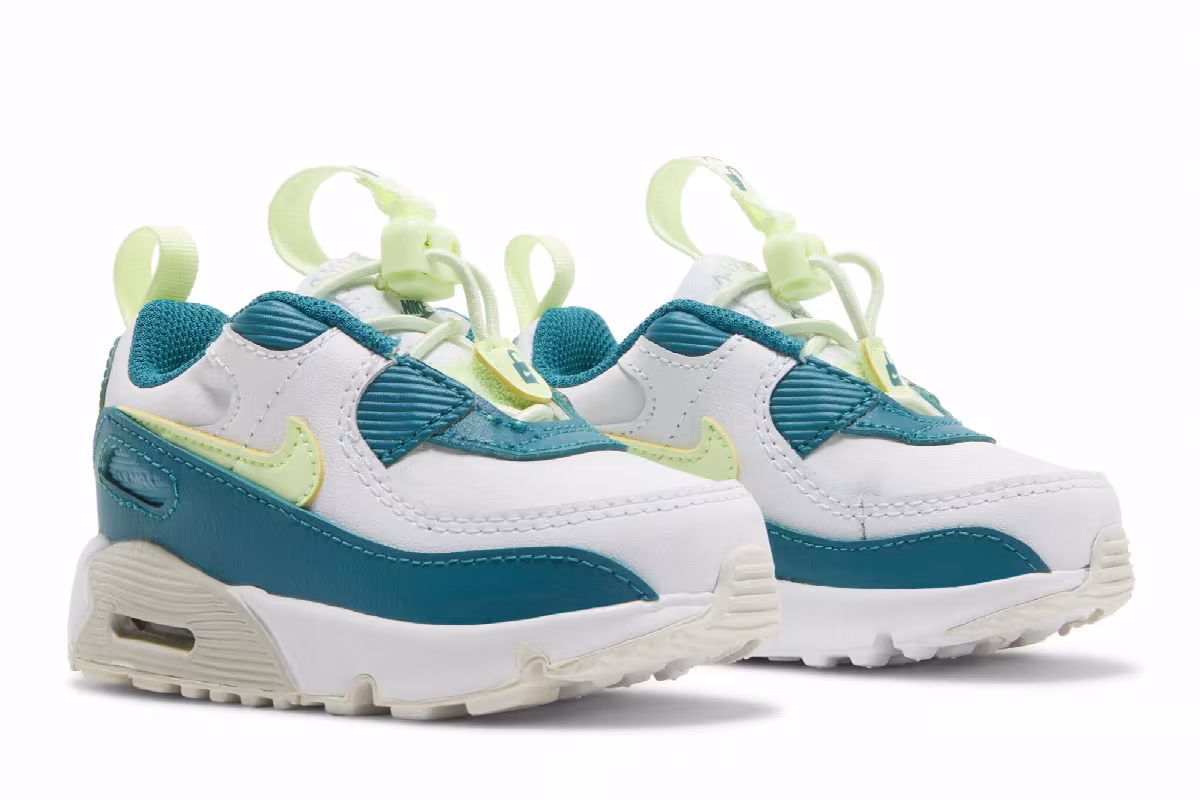 Nike Air Max 90 Toggle TD White Bright Spruce, view 9