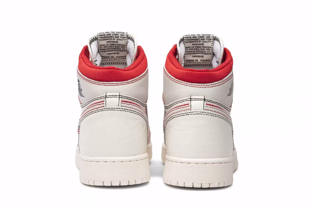 Air Jordan 1 High OG GS Phantom Gym Red, view 7