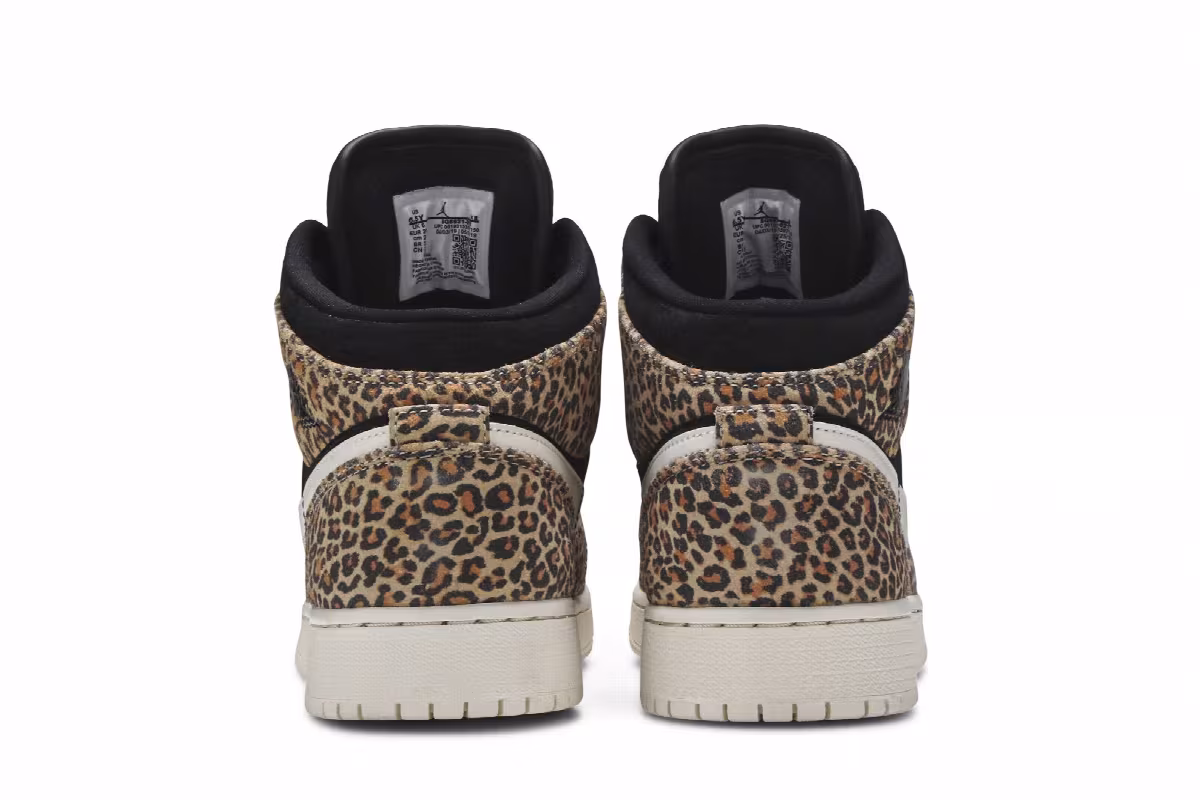 Air Jordan 1 Mid SE GS Leopard, view 7