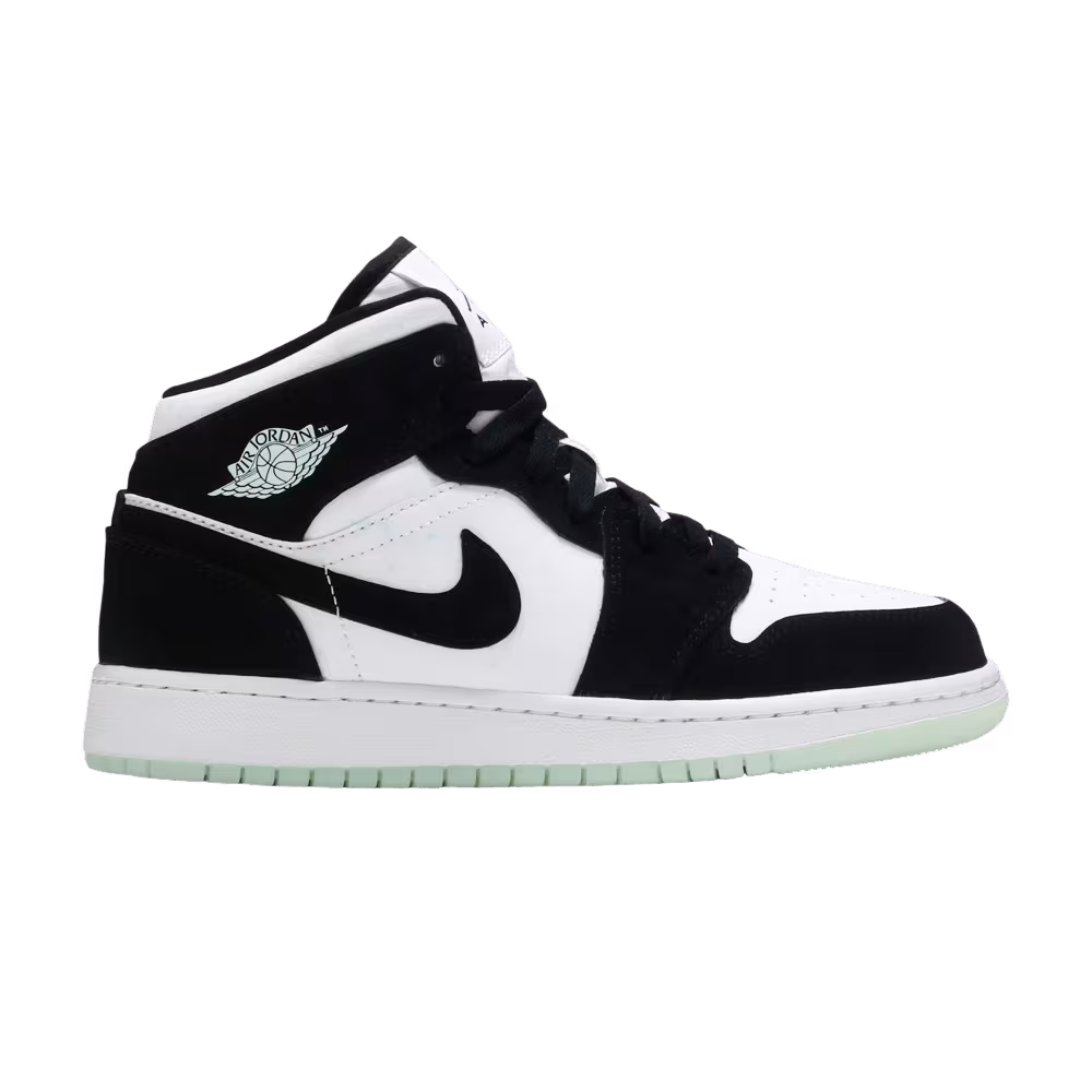 Air Jordan 1 Mid SE GS White Black