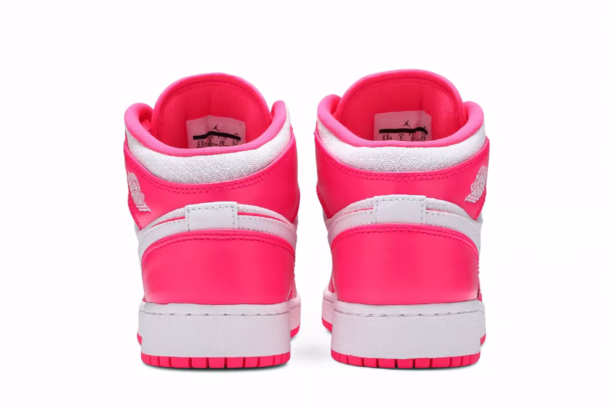 Air Jordan 1 Mid GS Hyper Pink, view 7
