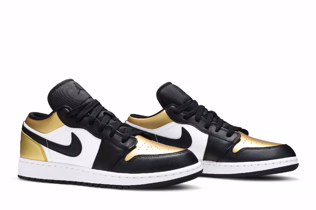 Air Jordan 1 Low GS Gold Toe, view 9