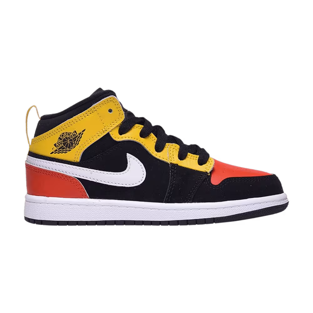 Air Jordan 1 Mid SE PS Amarillo Team Orange