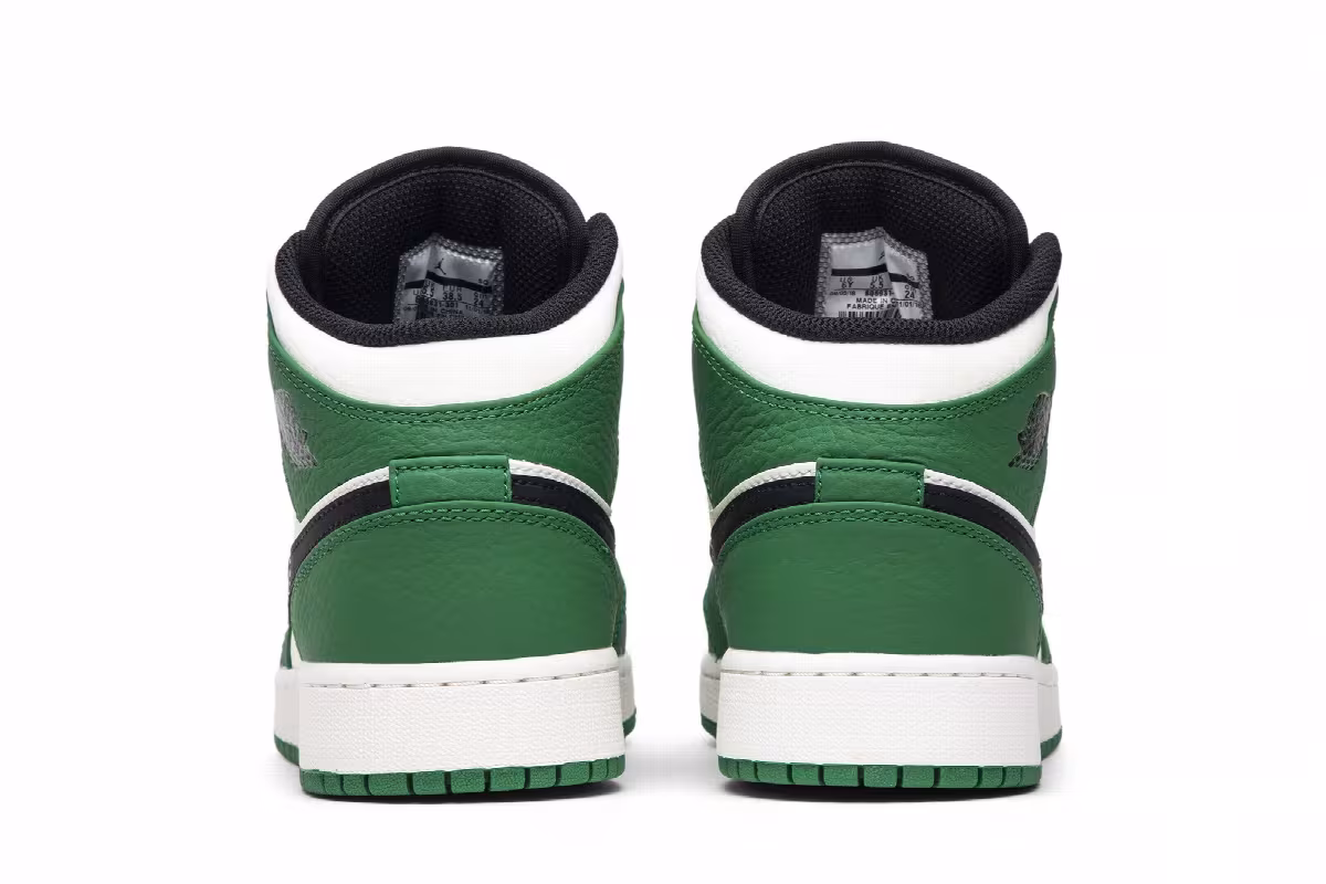 Air Jordan 1 Mid SE GS Pine Green, view 7