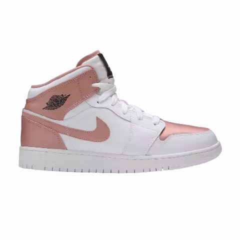 Air Jordan 1 Mid GS 'White Rose Gold'
