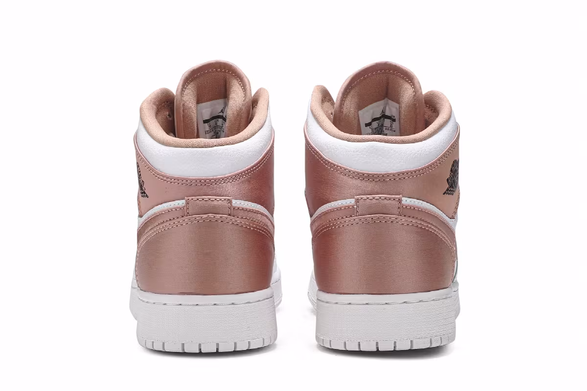 Air Jordan 1 Mid GS White Rose Gold, view 7