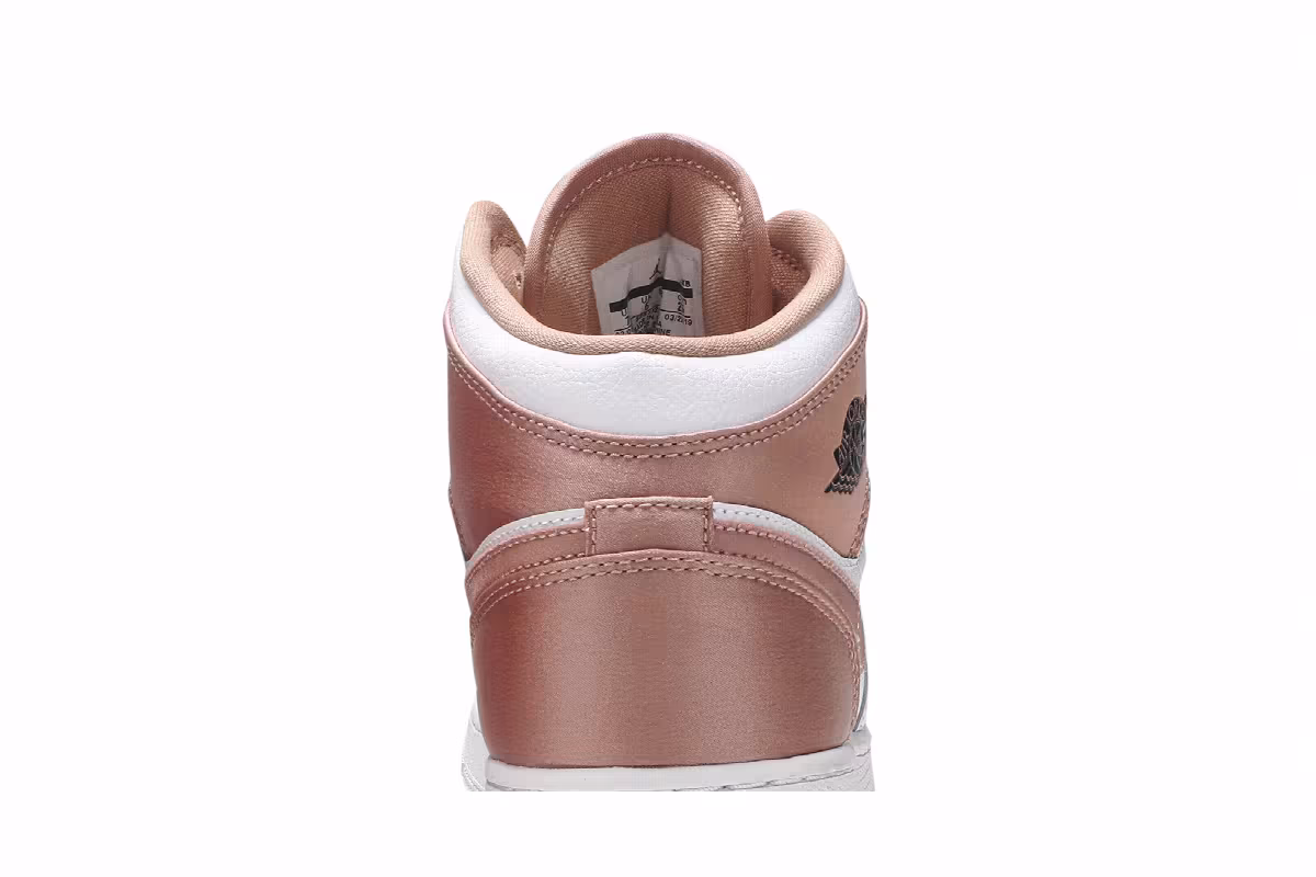 Air Jordan 1 Mid GS White Rose Gold, view 8