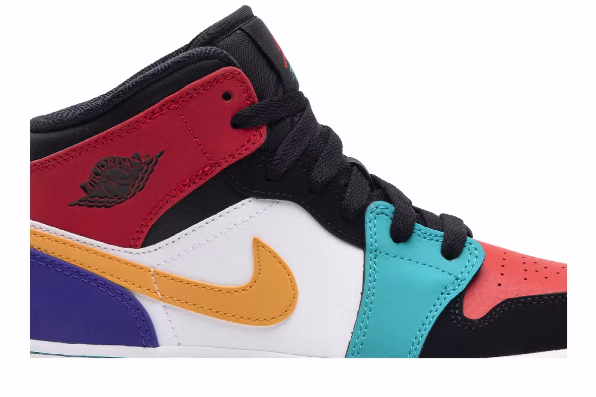 Air Jordan 1 Mid GS Multi-Color, view 3