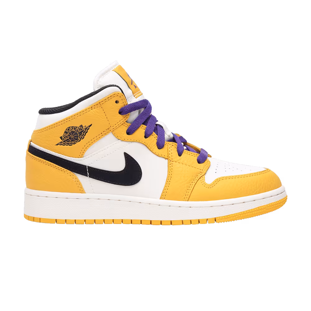 Air Jordan 1 Mid GS Lakers