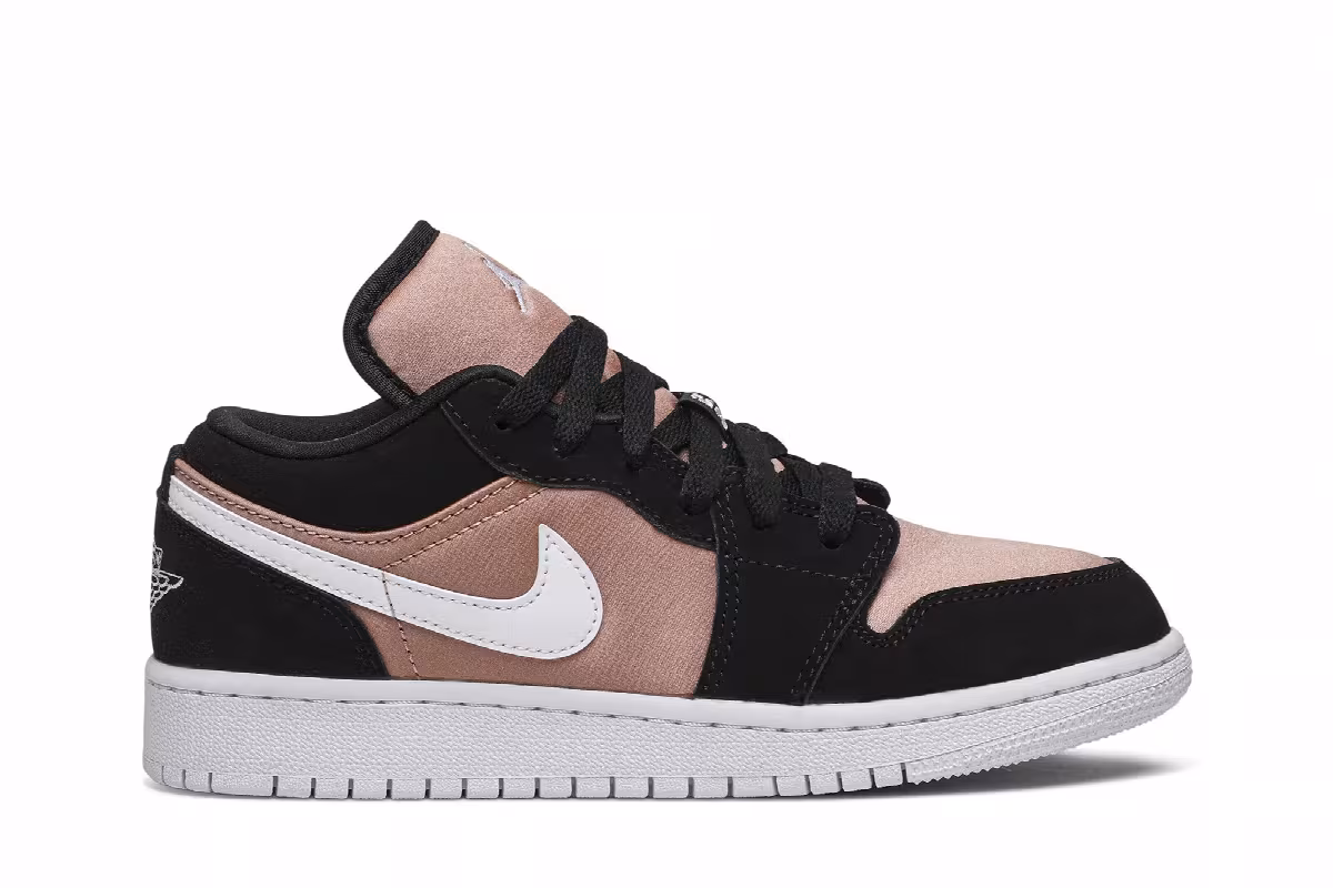 Air Jordan 1 Low GS White Rose Gold, view 2