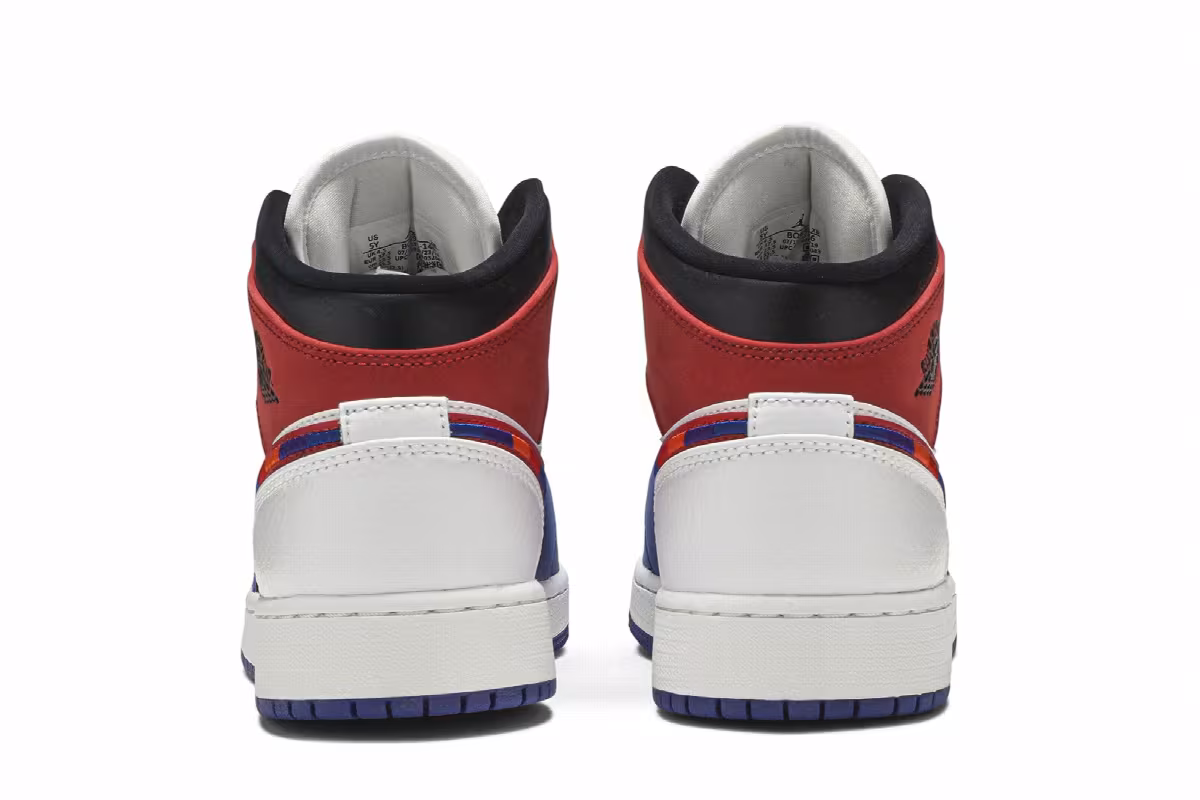 Air Jordan 1 MID SE GS Multicolored Swoosh, view 7