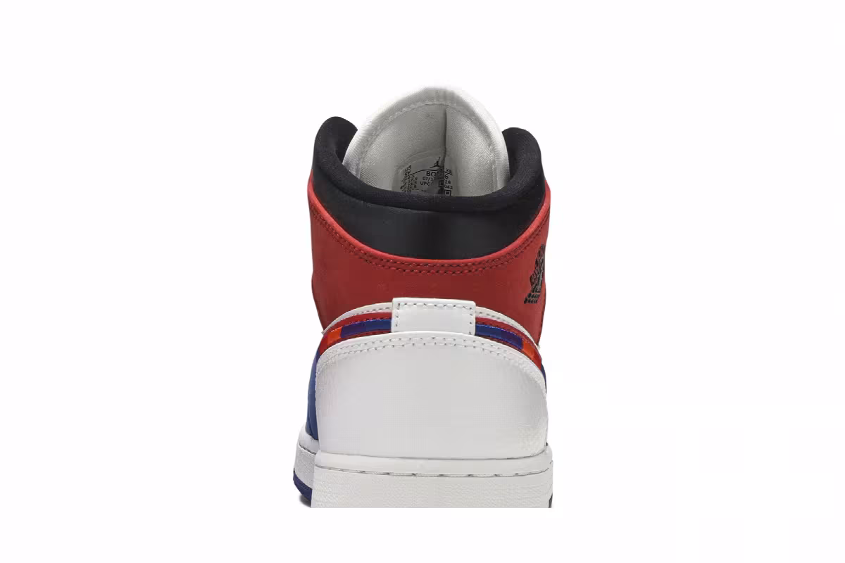 Air Jordan 1 MID SE GS Multicolored Swoosh, view 8