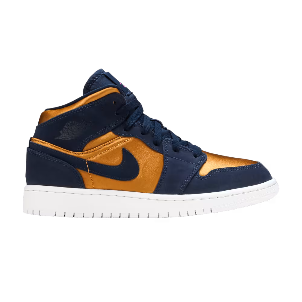 Air Jordan 1 Mid SE GS Obsidian Desert Ochre