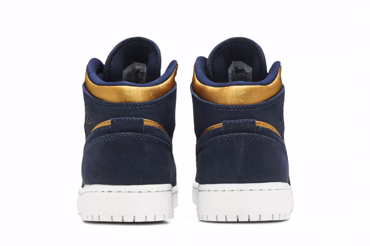 Air Jordan 1 Mid SE GS Obsidian Desert Ochre, view 7