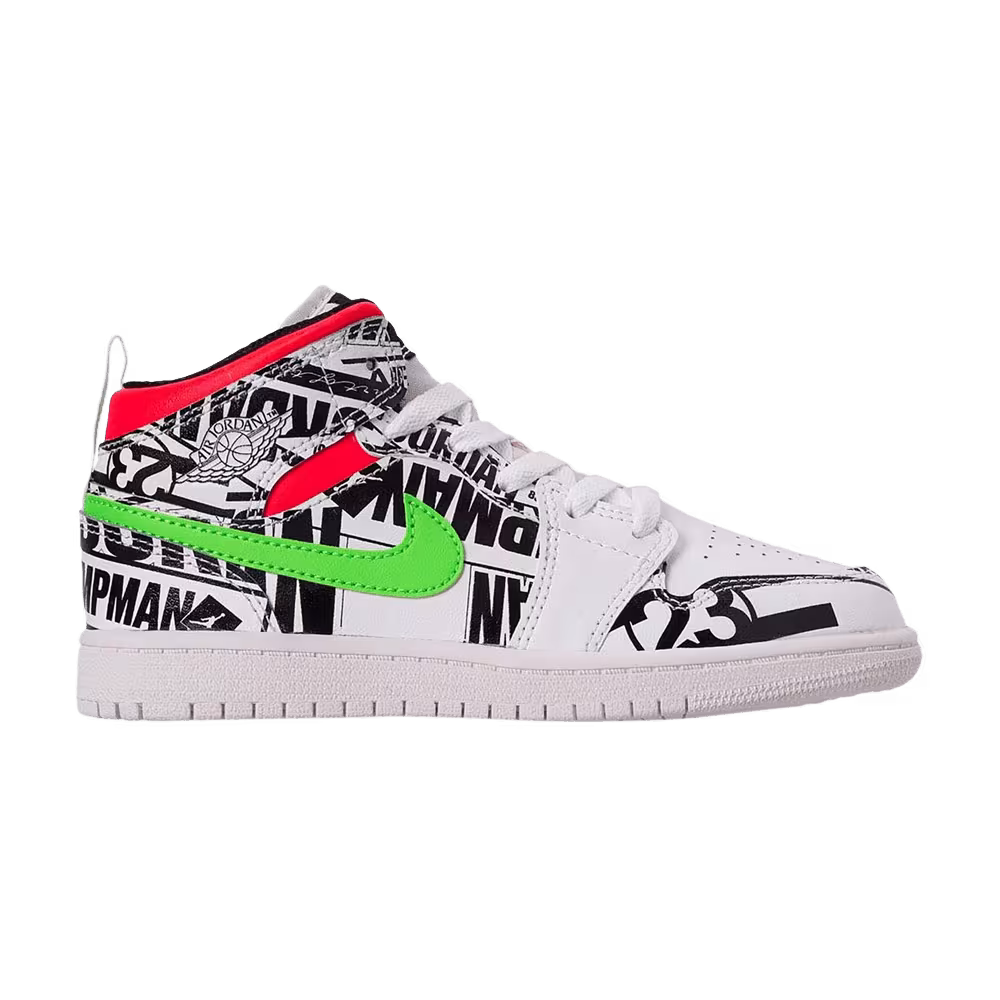 Air Jordan 1 Mid PS All Over Logos