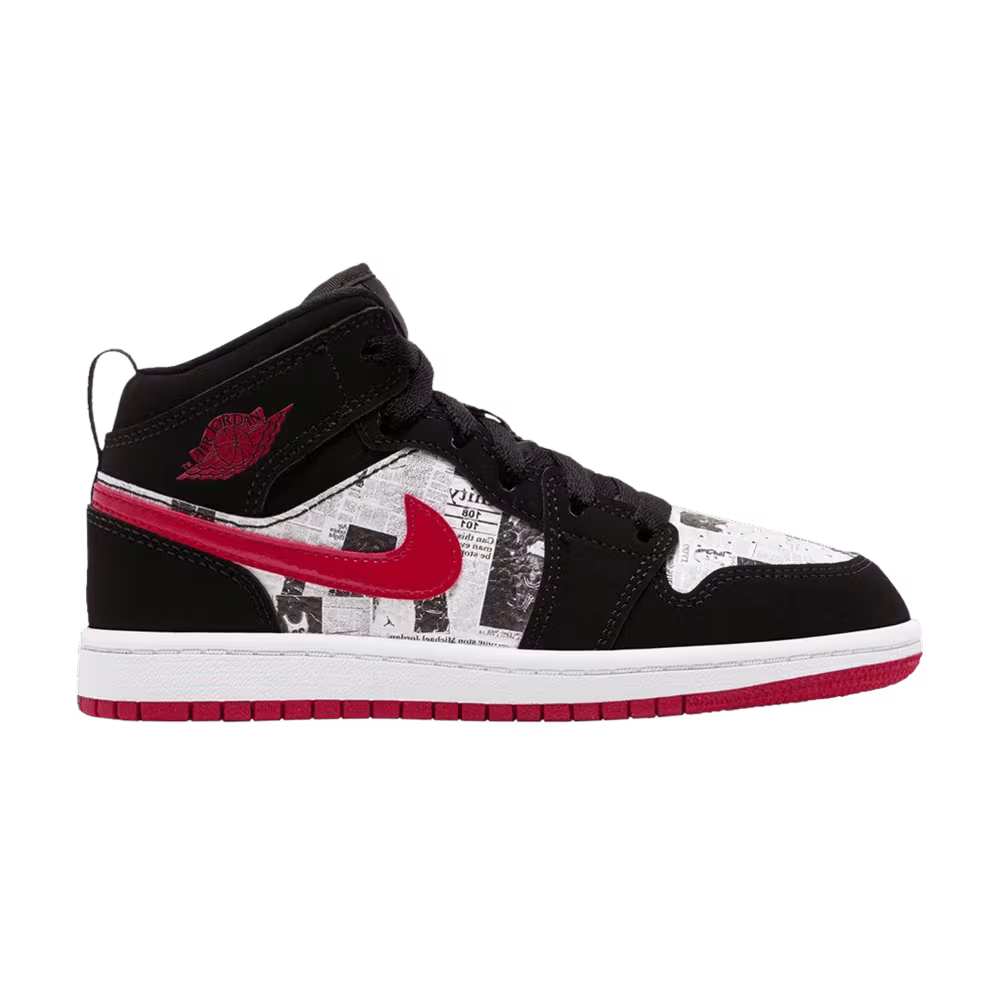Air Jordan 1 Mid SE PS Newspaper Air Times